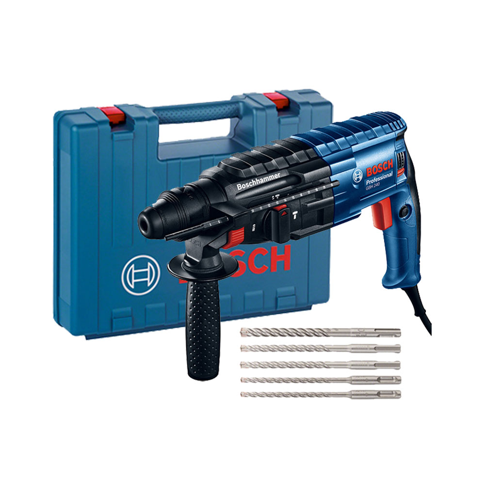 BOSCH GBH 240 BUŠ.ČEKIĆ SDS+ PLUS SET