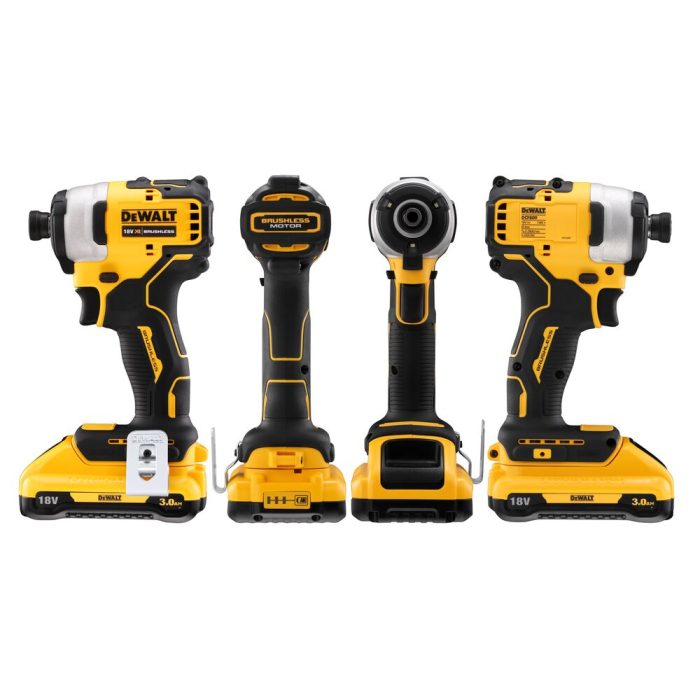 DEWALT UDARNI ODVIJAČ 18V 1/4" XR BL 2X3,0Ah 190Nm