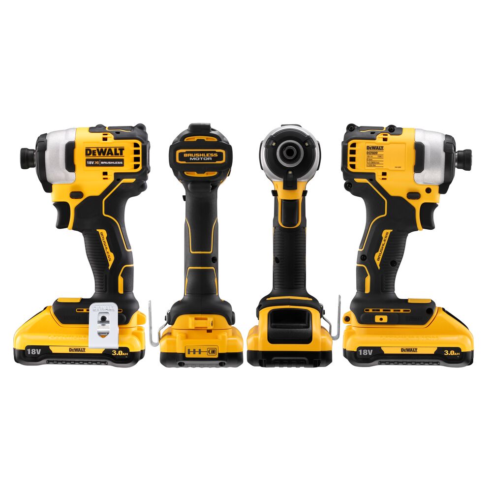 DEWALT UDARNI ODVIJAČ 18V 1/4" XR BL 2X3,0Ah 190Nm