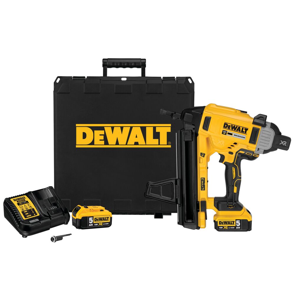 DEWALT PIŠTOLJ ZA ČAVLE METAL/BETON AKU 13-57 2x5,0Ah