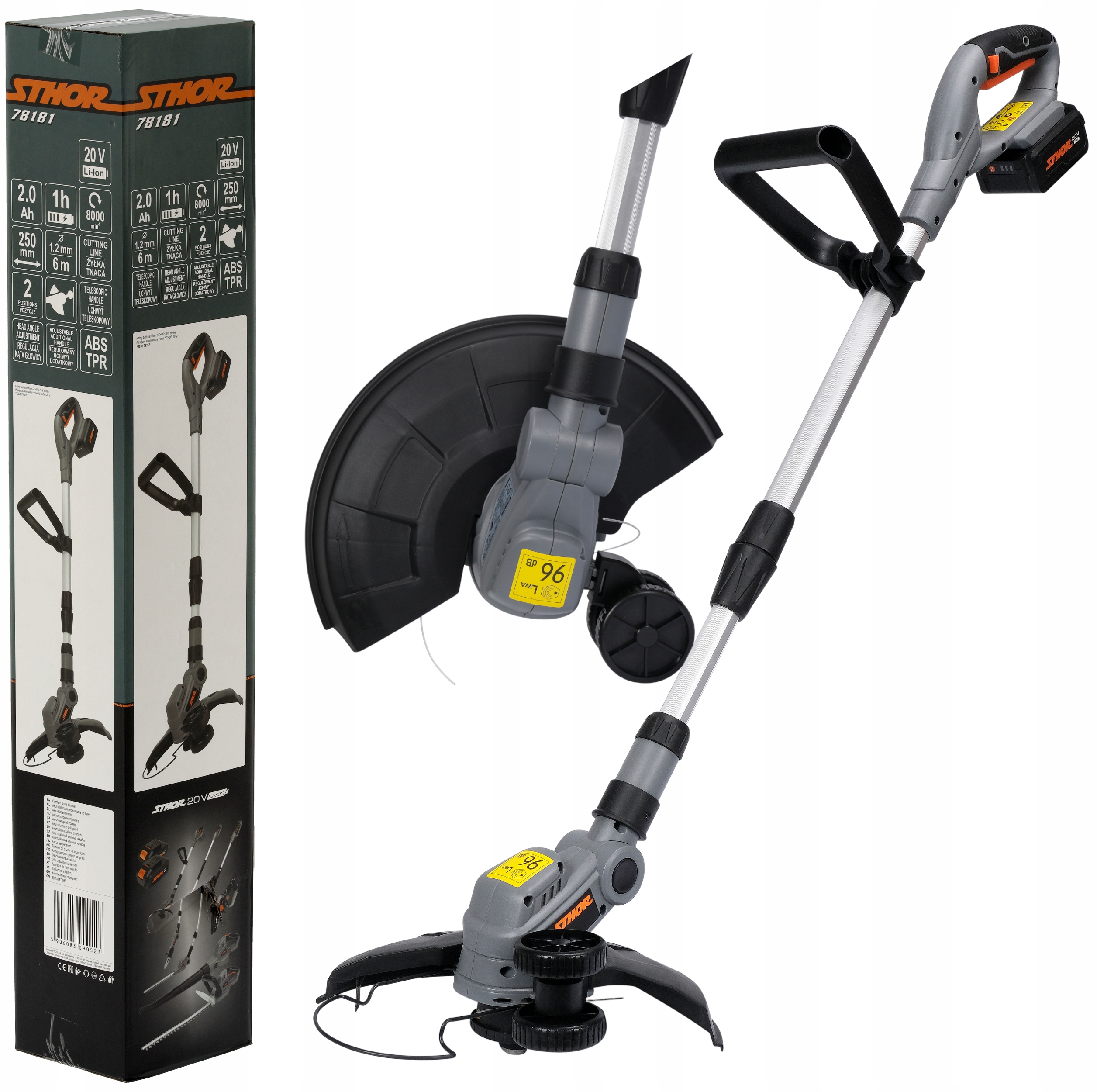 STHOR AKU TRIMER ZA TRAVU 20V 2,0Ah