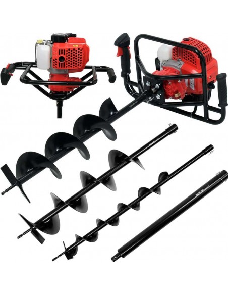 BENZINSKA BUŠILICA ZA ZEMLJU 1,4kW + 3 SVRDLA (100,150,200)